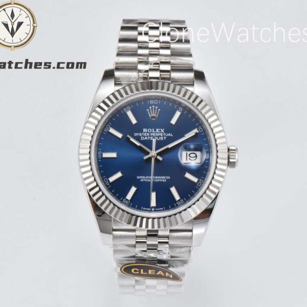 Super Clone Watches – Rolex DateJust Blue Dial M126334 – Jubilee