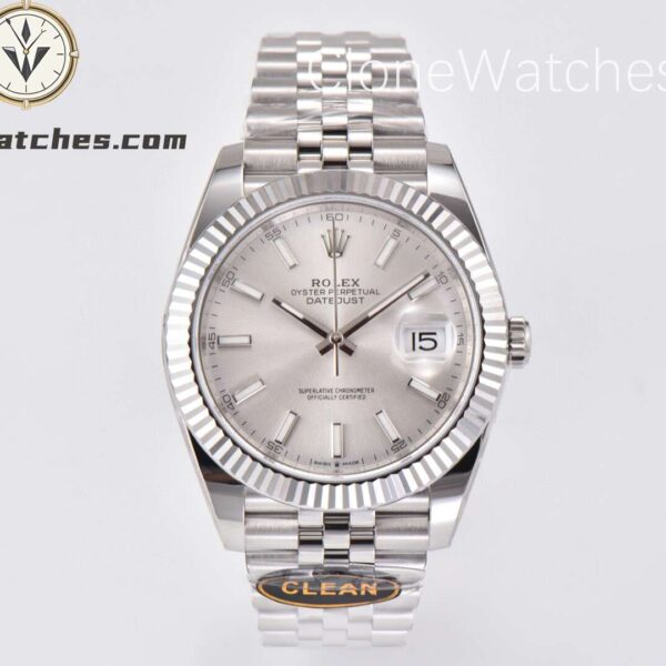 Super Clone Watches – Rolex DateJust Silver Dial M126334 – Jubilee