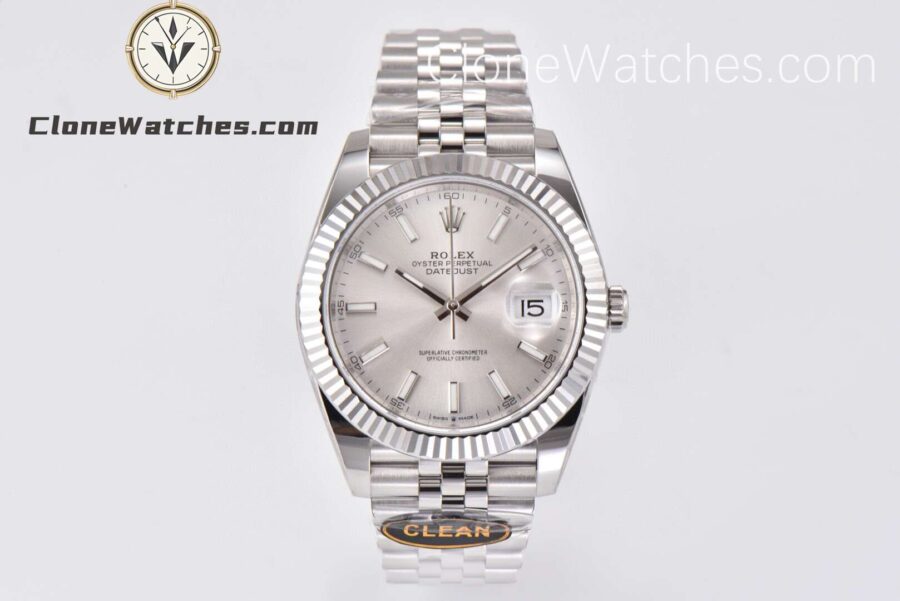 Super Clone Watches – Rolex DateJust Silver Dial M126334 – Jubilee