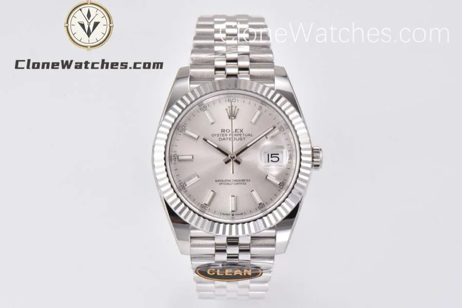 Super Clone Watches – Rolex DateJust Silver Dial M126334 – Jubilee