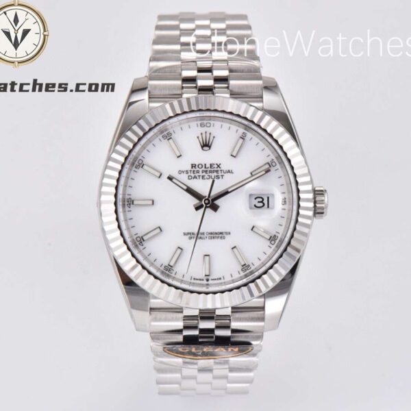 Super Clone Watches – Rolex DateJust White Dial M126334 – Jubilee