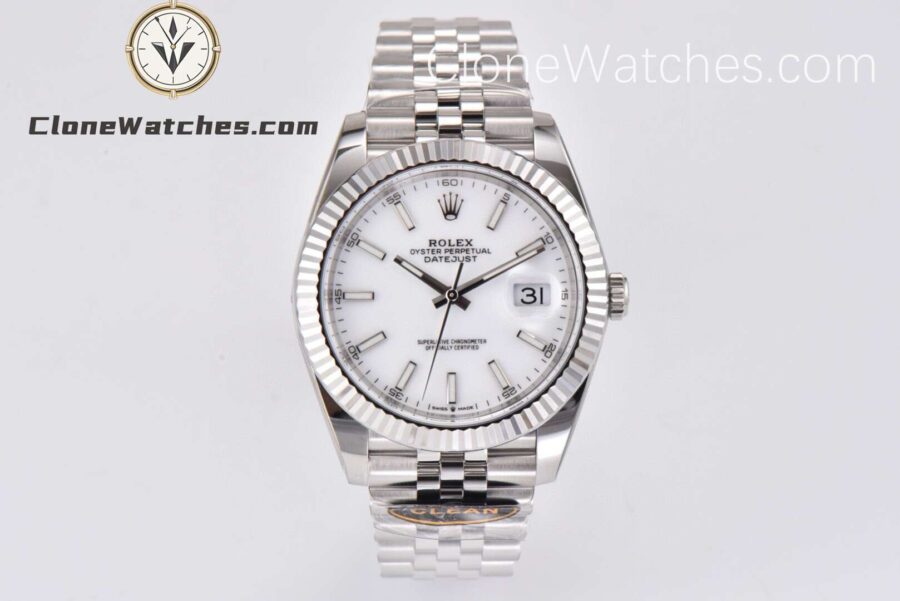 Super Clone Watches – Rolex DateJust White Dial M126334 – Jubilee