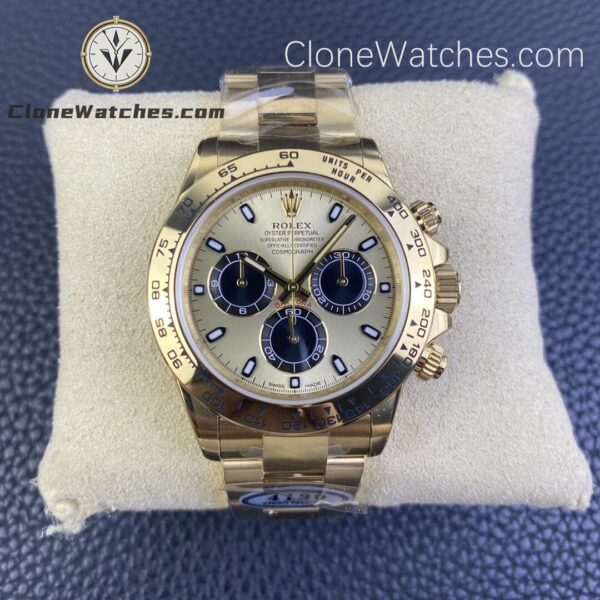 Super Clone Watches – Rolex Daytona 18K Gold Dial m116508-0014