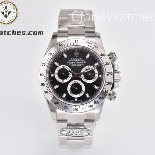 Super Clone Watches – Rolex  Daytona Black Dial M116520-78590