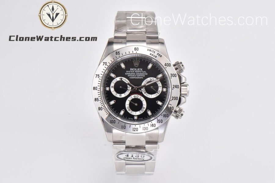 Super Clone Watches – Rolex  Daytona Black Dial M116520-78590