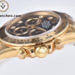 Rolex Super Clone Watches 1:1 Daytona 18K Gold Black Diamond Dial M116508-0016 4130 Movement - Image 5