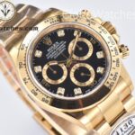 Rolex Super Clone Watches 1:1 Daytona 18K Gold Black Diamond Dial M116508-0016 4130 Movement - Image 4
