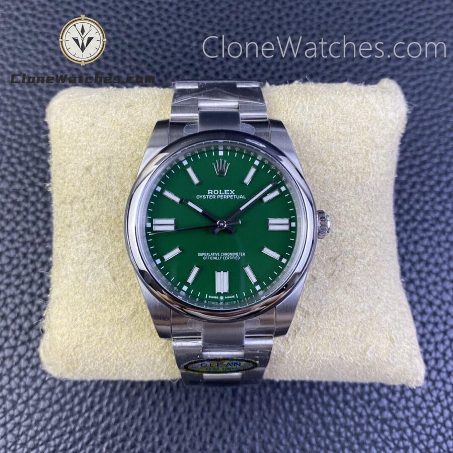 Super Clone Watches – Rolex Oyster Perpetual Green Dial M124300