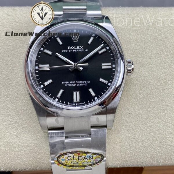 Super Clone Watches – Rolex Oyster Perpetual Black Dial M124300