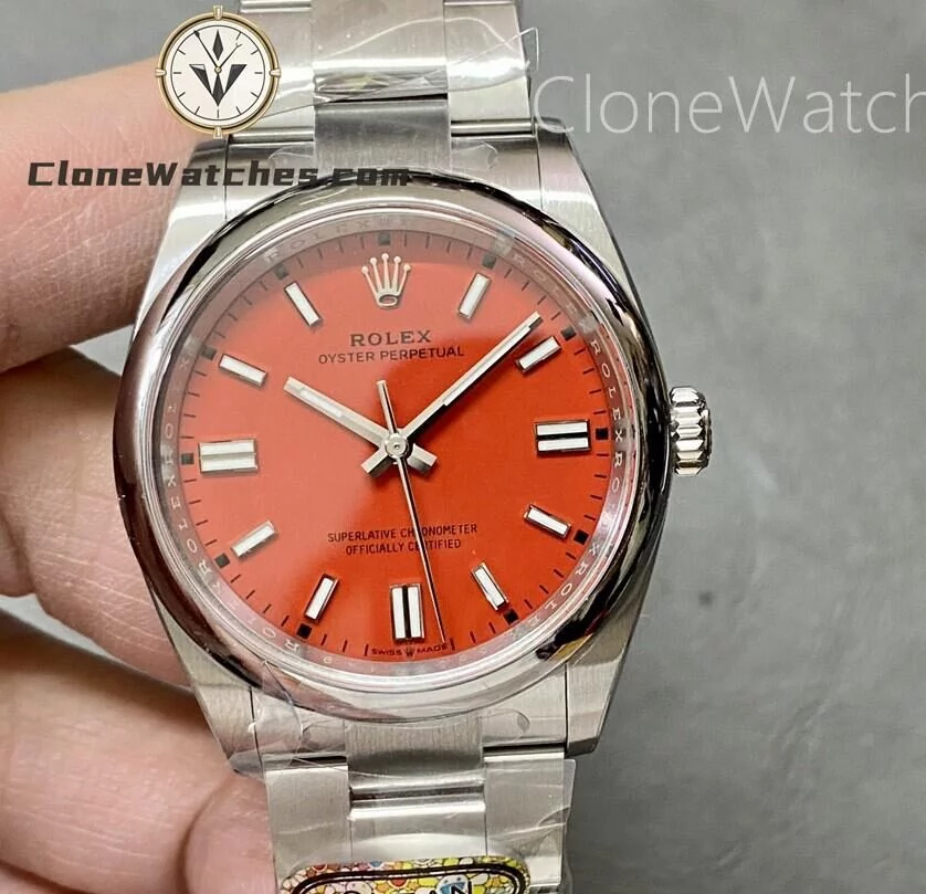 Super Clone Watches – Rolex Oyster Perpetual Red Dial M124300