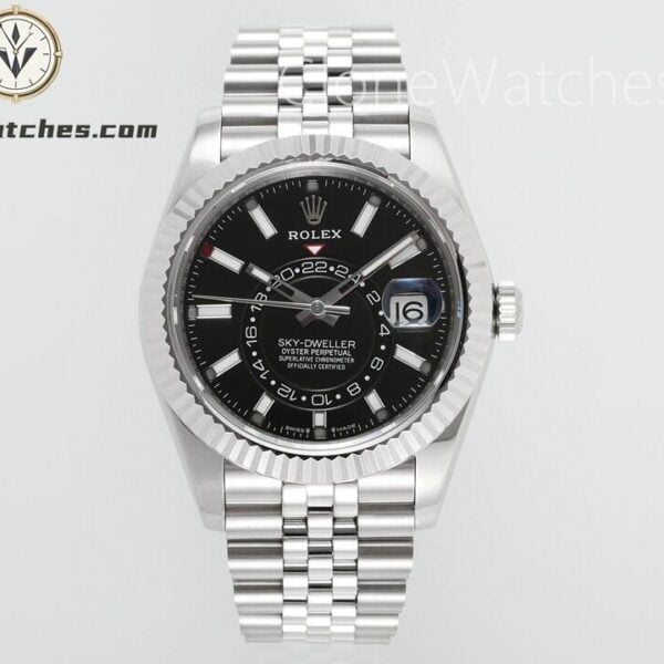 Super Clone Watches – Rolex Sky-Dweller Black Dial Jubilee M336934 – Jubilee