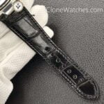 Patek Philippe Super Clone Watches 1:1 Nautilus 5711 Green Dial Black Leather Strap - Image 9