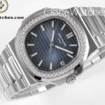 Patek Philippe Super Clone Watches 1:1 Nautilus 5713 Blue Dial Diamond - Image 4
