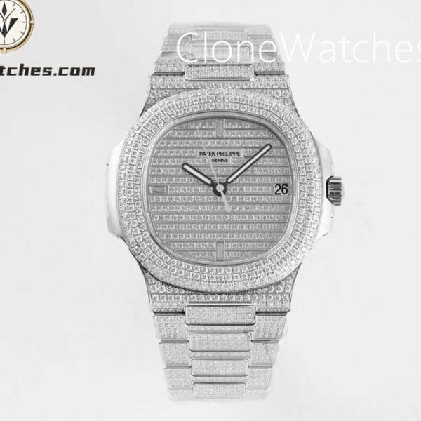 Super Clone Watches – Patek Philippe Nautilus 5719/10G Diamond