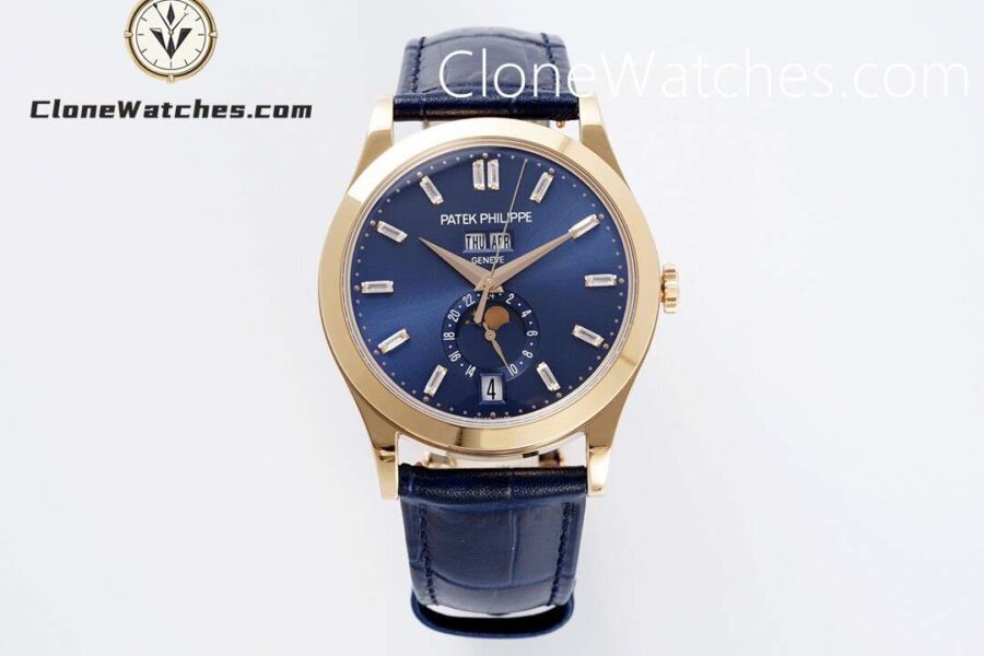 Super Clone Watches – Patek Philippe Annual Calendar Moonphase 5396R-015 Blue Dial