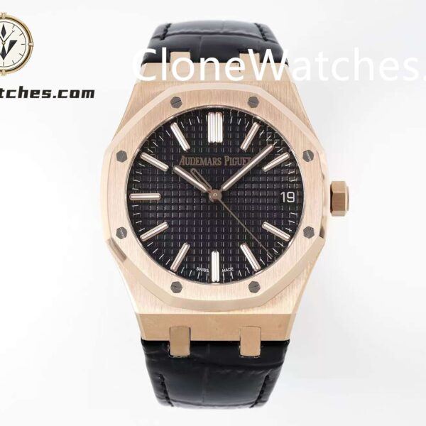 Super Clone Watches – Audemars Piguet Royal Oak Rose Gold 15500 Rubber Strap