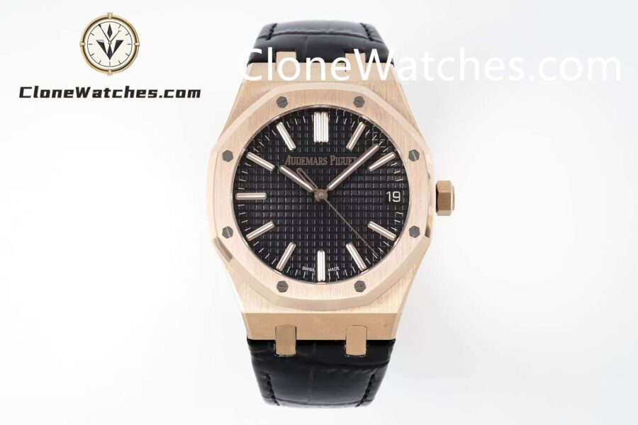 Super Clone Watches – Audemars Piguet Royal Oak Rose Gold 15500 Rubber Strap