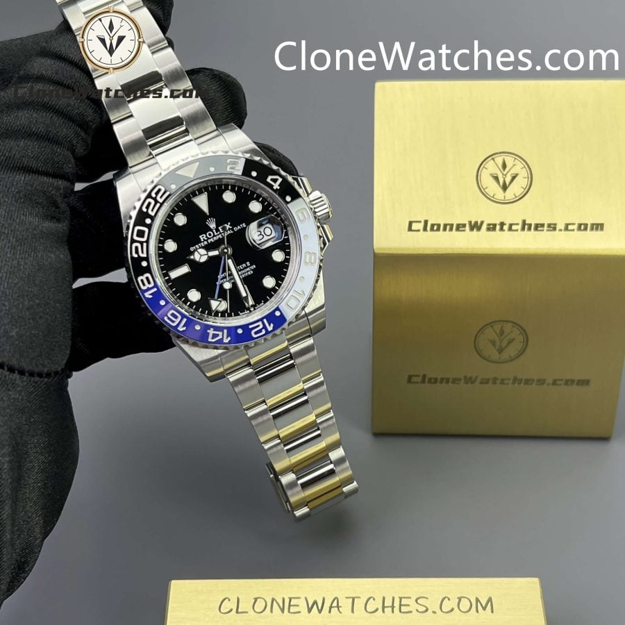 Rolex Super Clone Watches 1:1 BATMAN GMT Master II M126710blnr Oyster 3285 Movement - Image 6