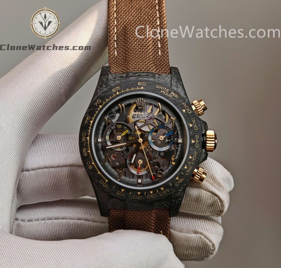 Super Clone Watches– Rolex Daytona DIW Hollow carbon fiber