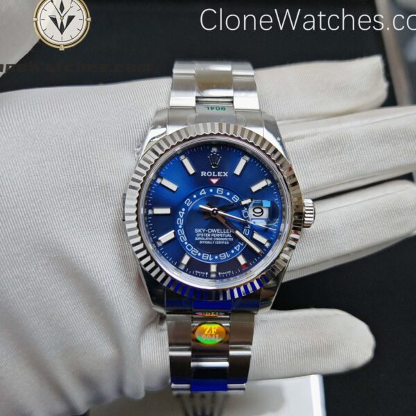 Super Clone Watches – Rolex Sky-Dweller Blue Dial M336934 – Oyster