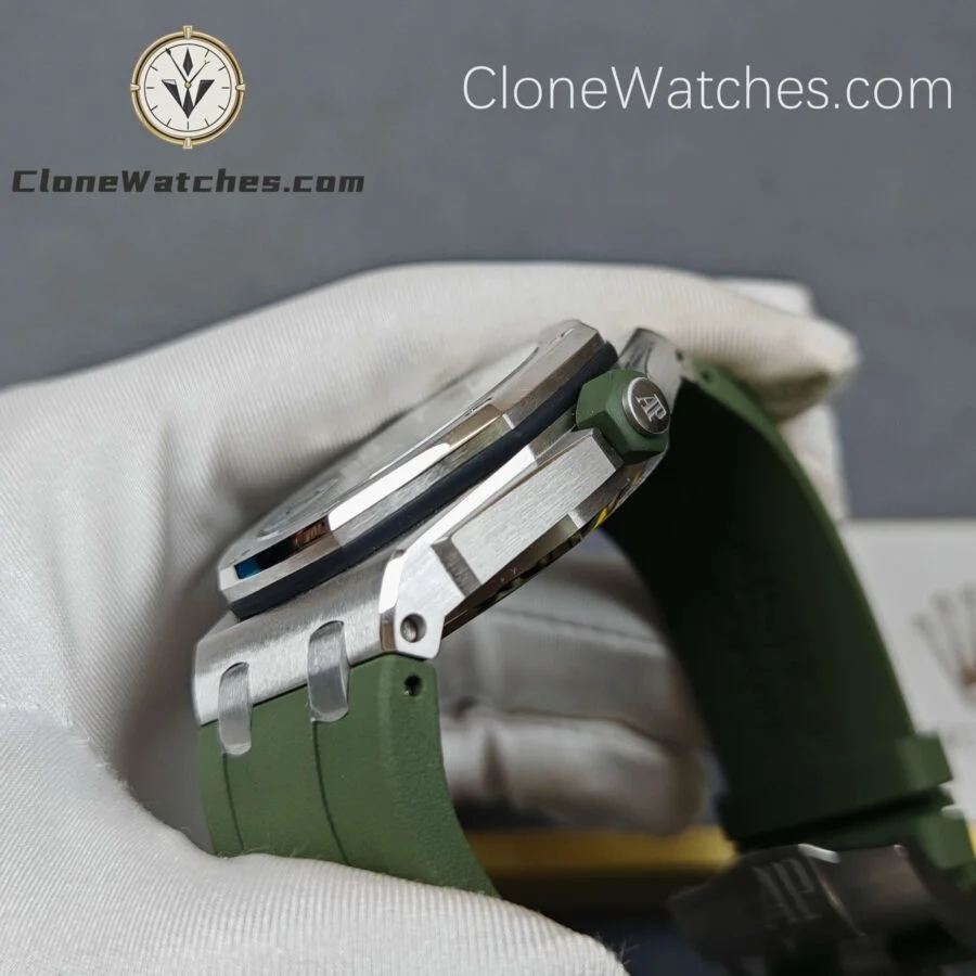 Audemars Piguet Super Clone Watches 1:1 Royal Oak Offshore Diver 15710 Green Dial - Image 5