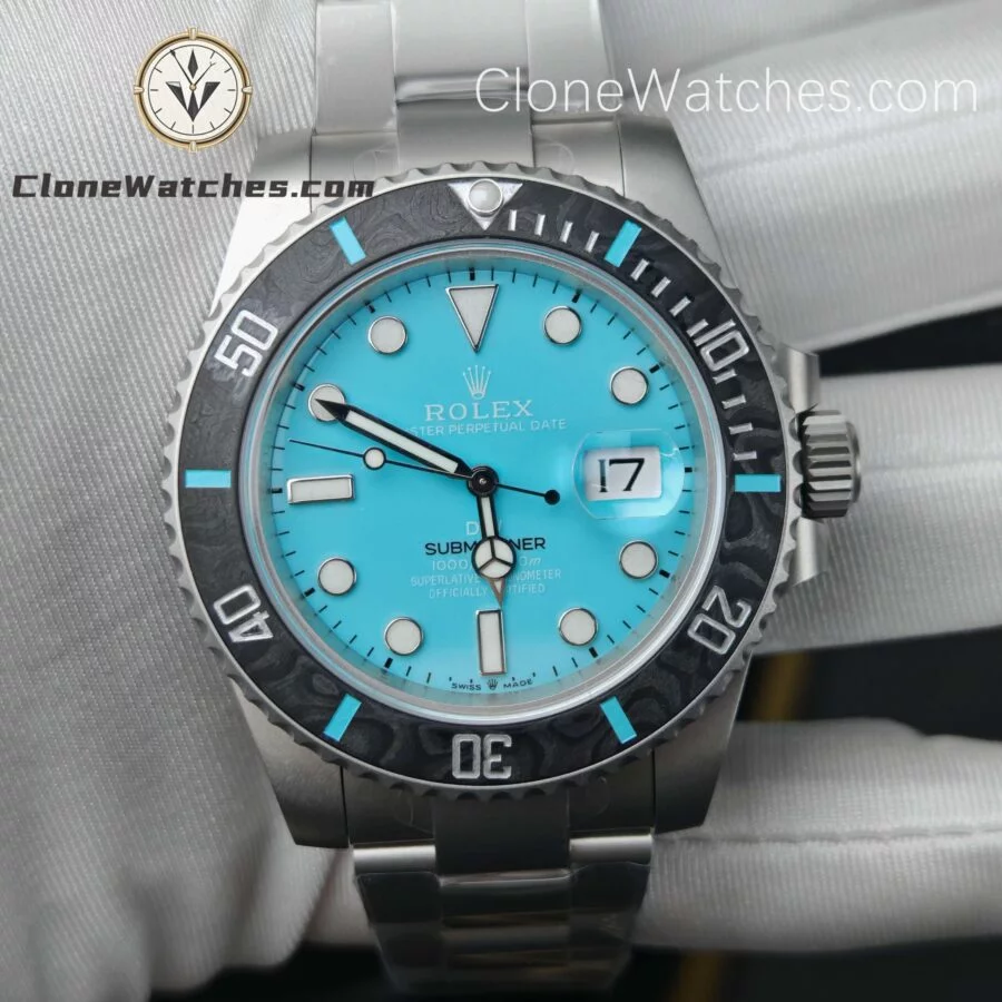 Super Clone Watches – Rolex Submariner DIW Aquamarine Tiffany Blue – Oyster