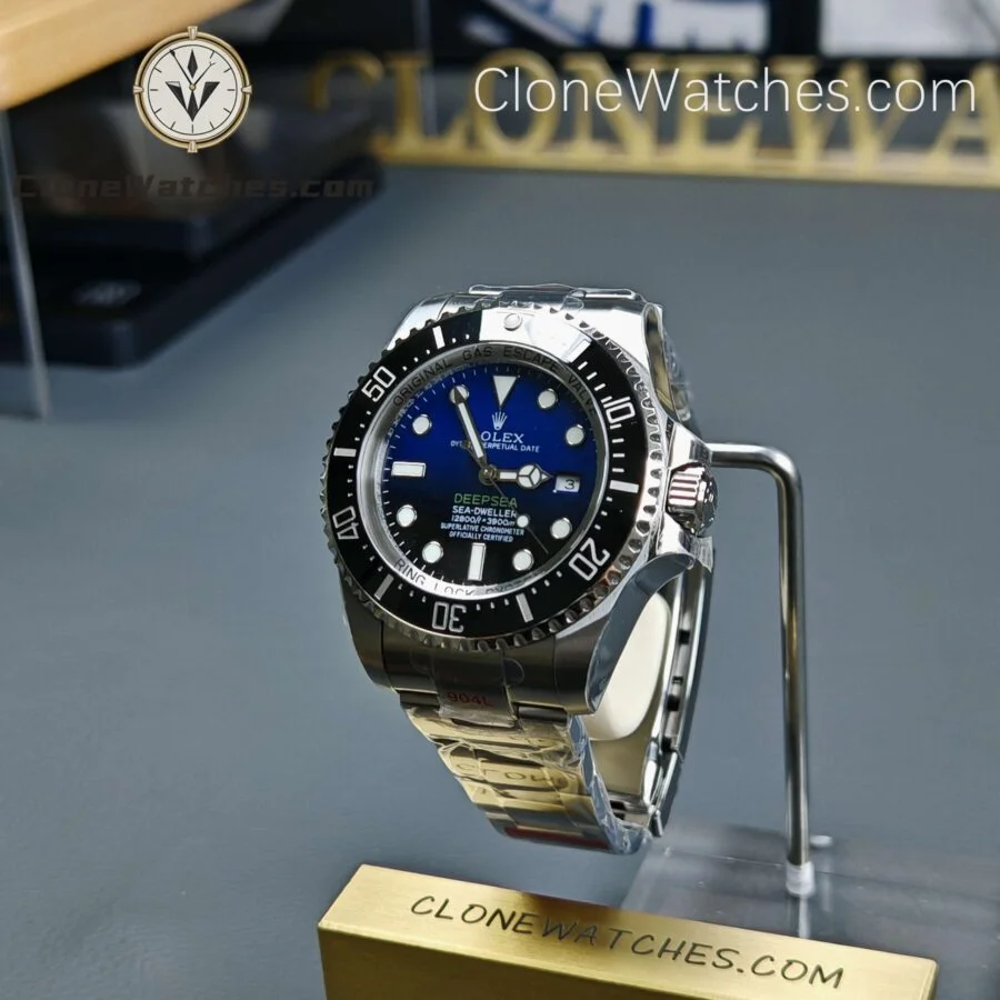 Rolex Super Clone Watches 1:1 Deepsea Sea Dweller Gradient Blue Dial M126660 3235 Movement - Image 3