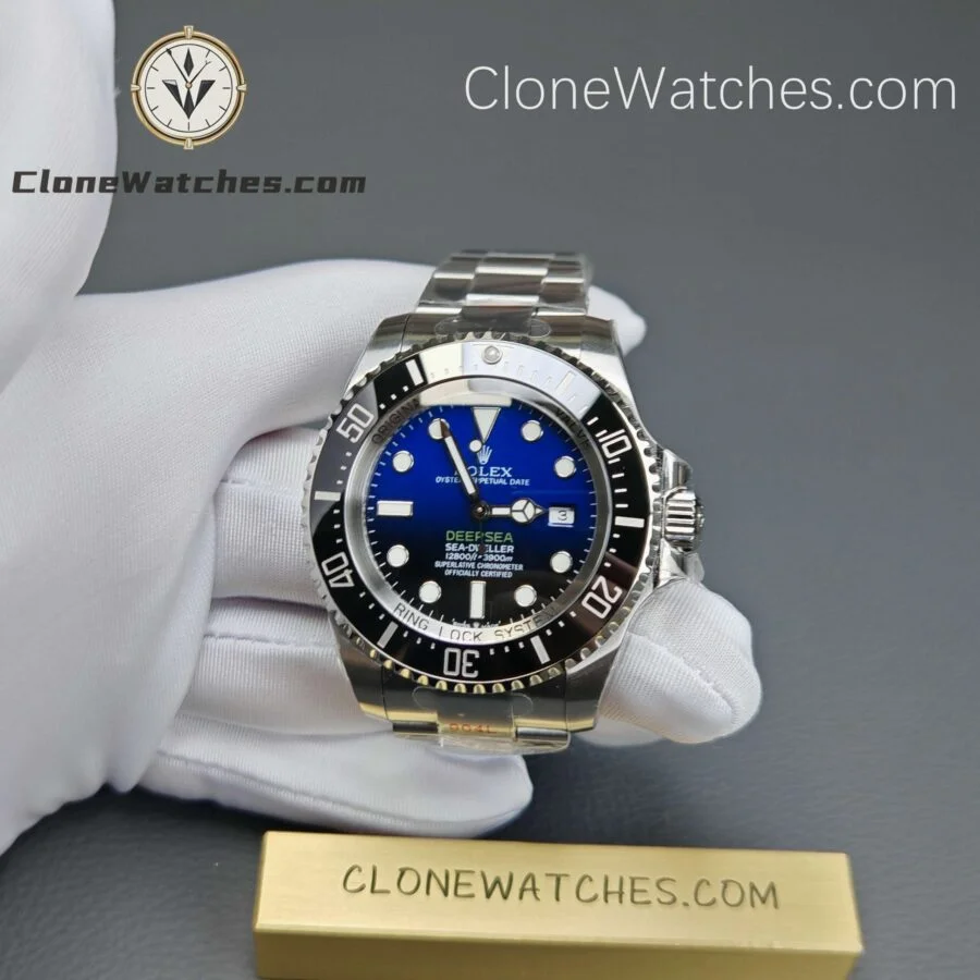 Rolex Super Clone Watches 1:1 Deepsea Sea Dweller Gradient Blue Dial M126660 3235 Movement - Image 4