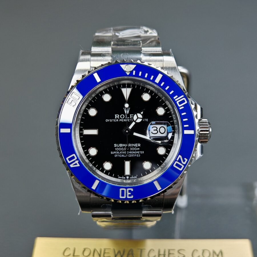 Super Clone Watches – Rolex  Submariner Blue Bezel m126619lb