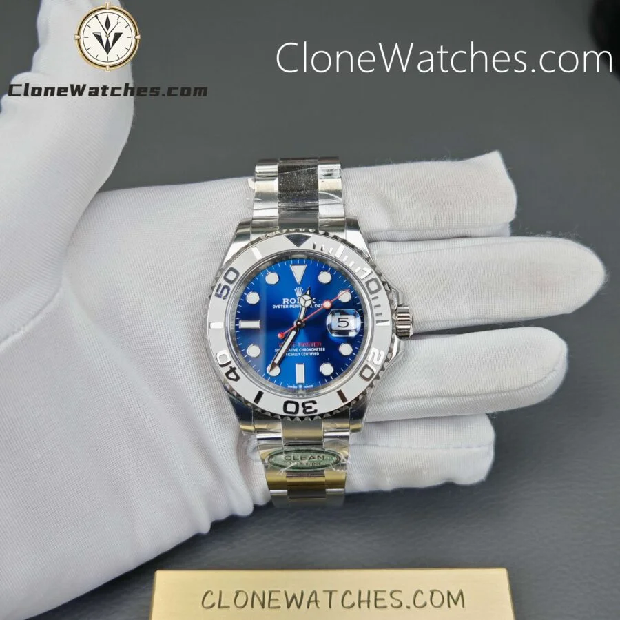 Rolex Super Clone Watches 1:1 Yacht Master Blue Dial M126622-0002 3235 Movement - Image 4