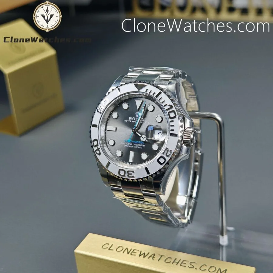 Rolex Super Clone Watches 1:1 Yacht Master Rhodium White Dial M126622-0001 3235 Movement - Image 3