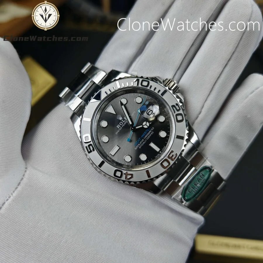 Rolex Super Clone Watches 1:1 Yacht Master Rhodium White Dial M126622-0001 3235 Movement - Image 5