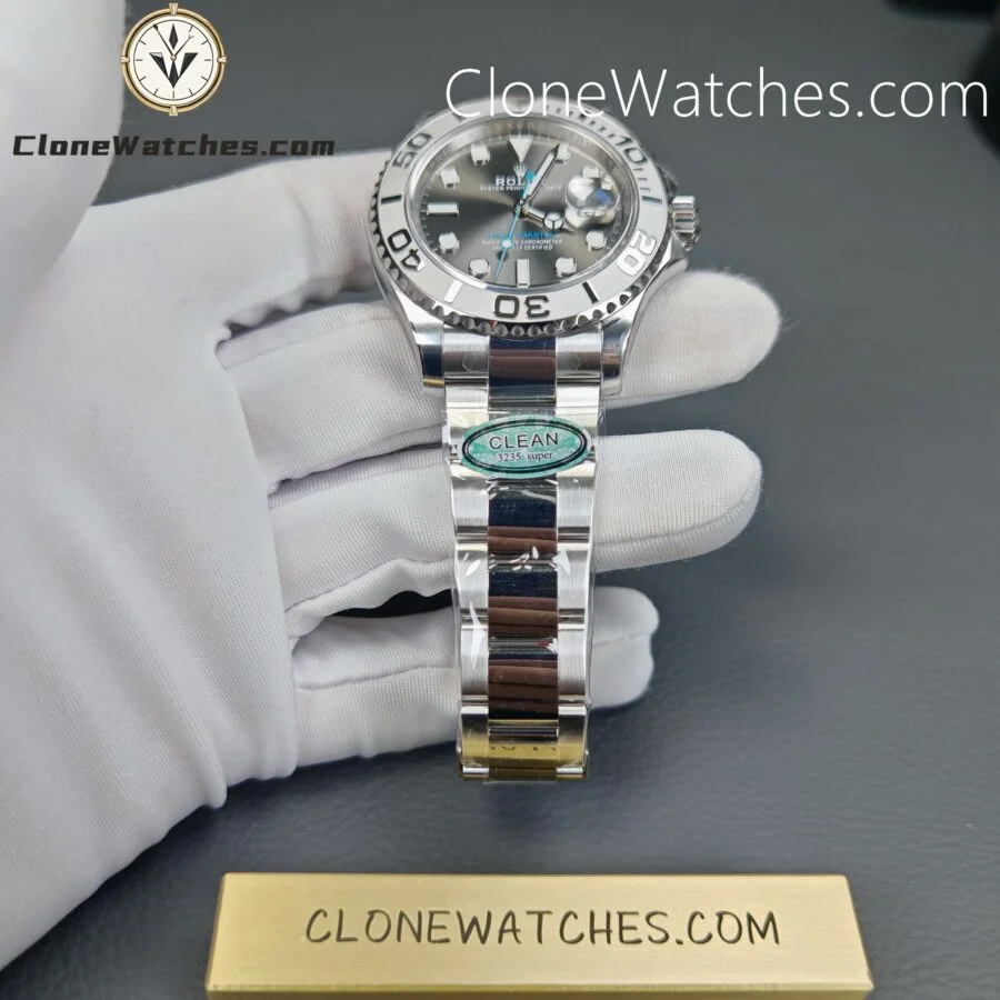 Rolex Super Clone Watches 1:1 Yacht Master Rhodium White Dial M126622-0001 3235 Movement - Image 6