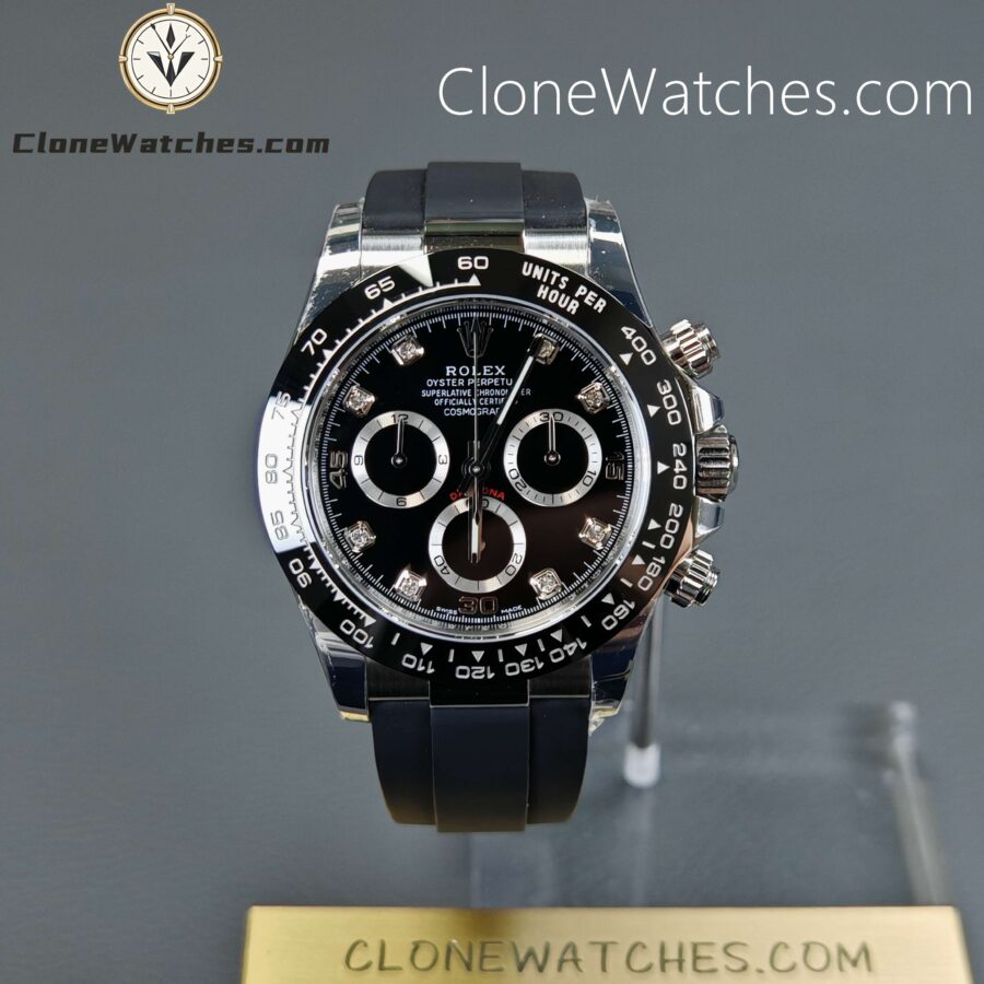 Super Clone Watches – Rolex Daytona Black Diamond Dial m116519ln-0025