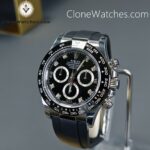 Rolex Super Clone Watches 1:1 Daytona Black Diamond Dial m116519ln-0025 4130 Movement - Image 2