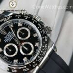 Rolex Super Clone Watches 1:1 Daytona Black Diamond Dial m116519ln-0025 4130 Movement - Image 6