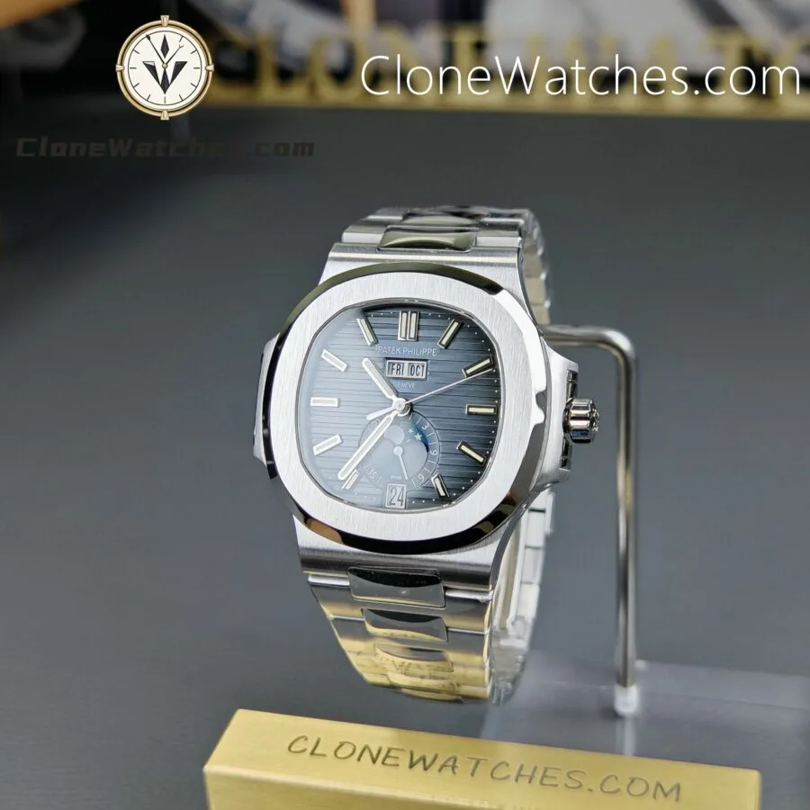 Patek Philippe Super Clone Watches 1:1 Nautilus 5726 Annual Calendar Blue Dial - Image 3