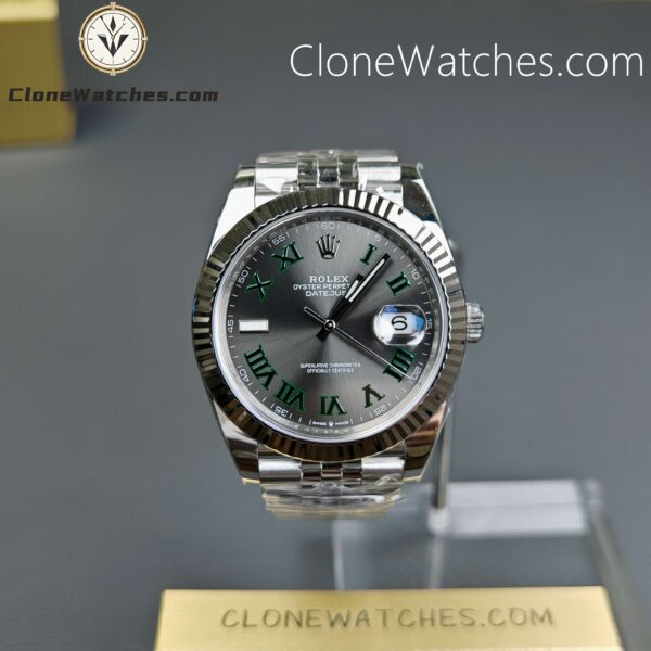 Super Clone Watches – Rolex DateJust Grey Roman Dial M126334 – Jubilee