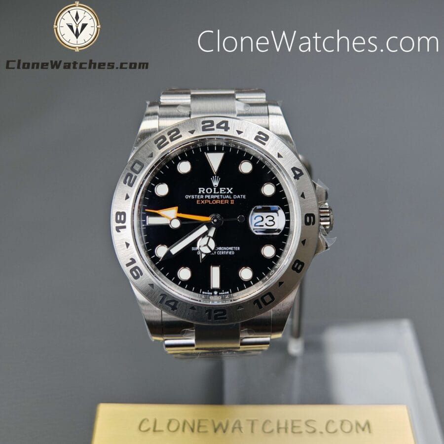 Super Clone Watches – Rolex Explore II Black Dial M226570-0002