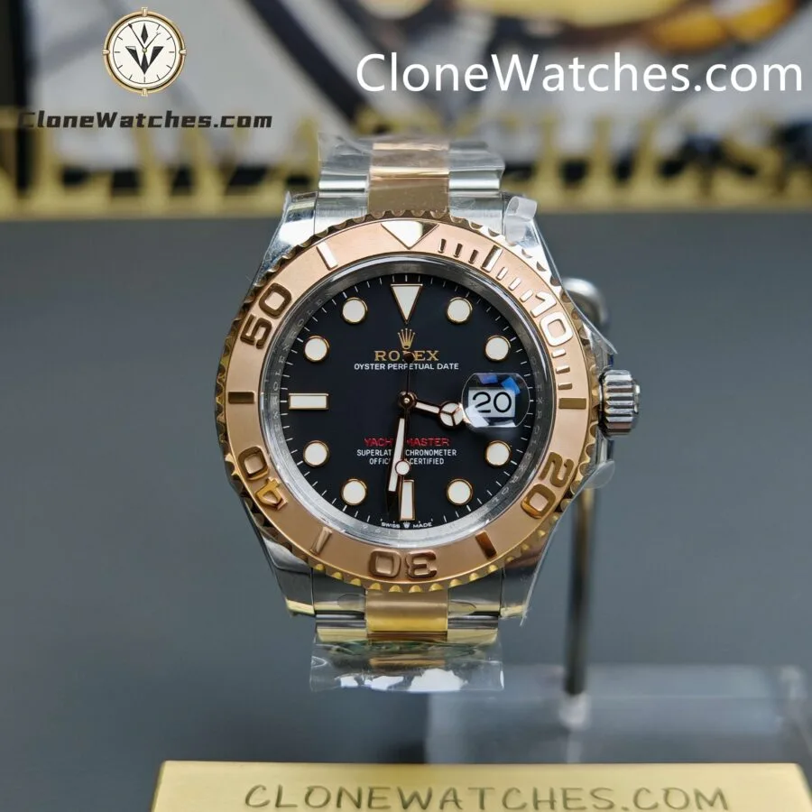 Super Clone Watches – Rolex Yacht Master Rose Gold Brown Dial M126621-0001