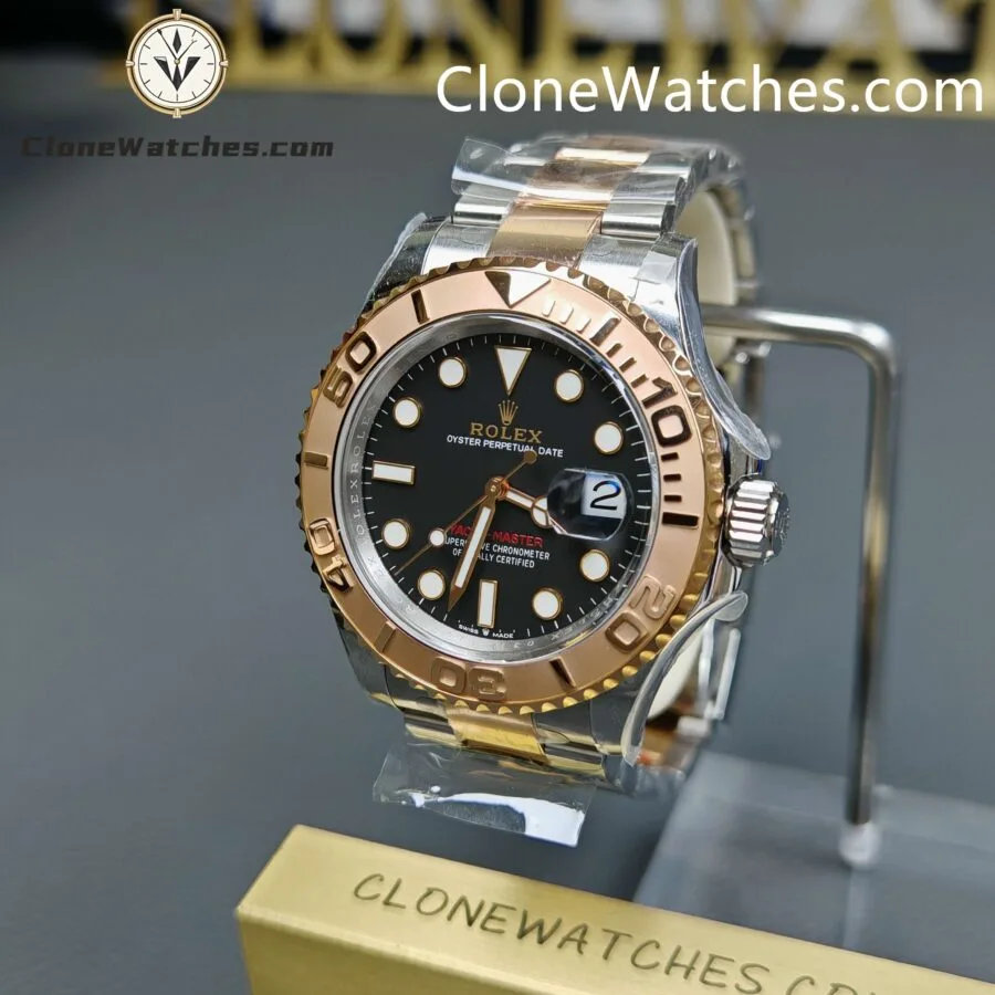 Rolex Super Clone Watches 1:1 Yacht Master Rose Gold Brown Dial M126621-0001 3235 Movement - Image 3