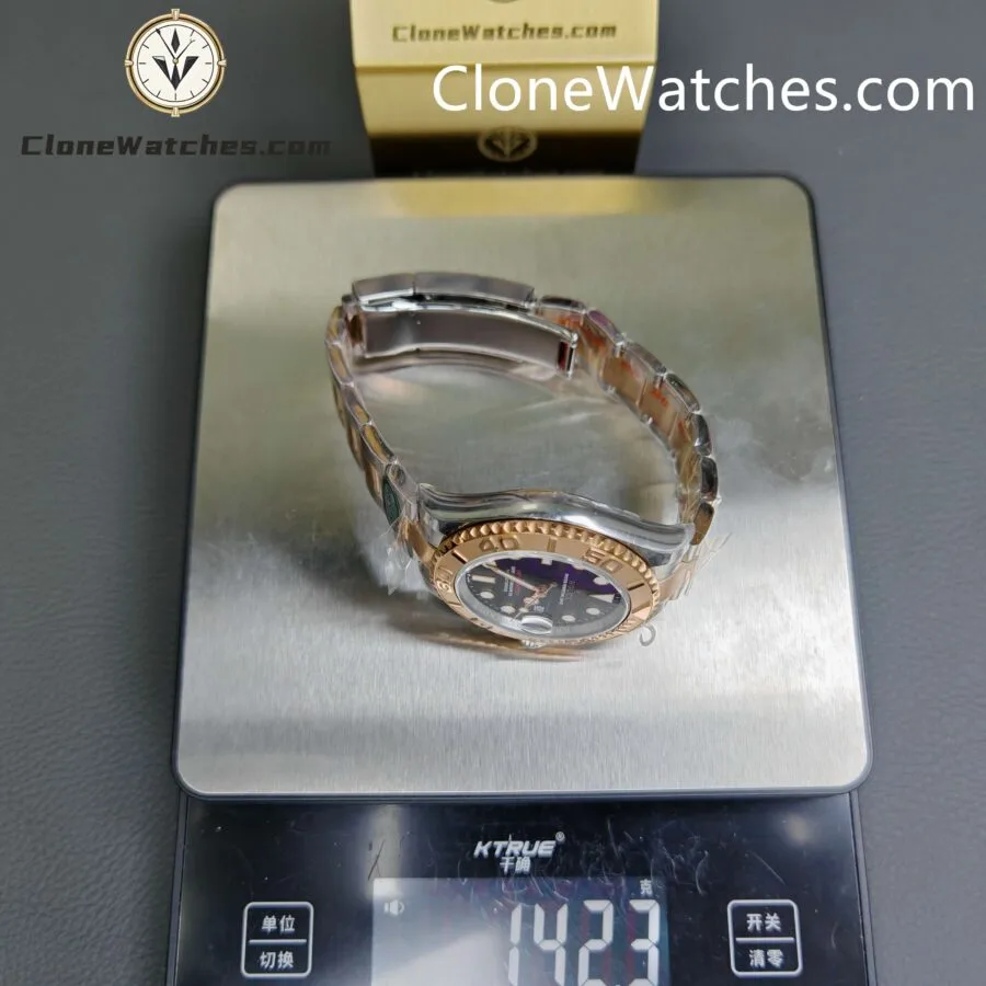 Rolex Super Clone Watches 1:1 Yacht Master Rose Gold Brown Dial M126621-0001 3235 Movement - Image 12