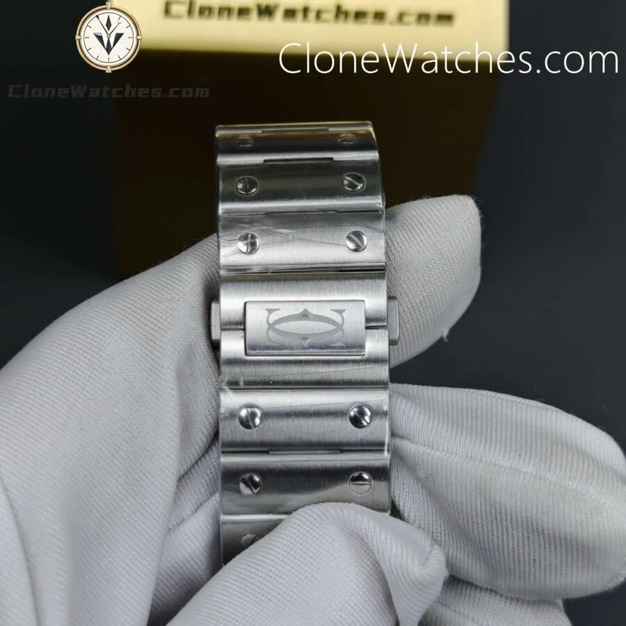 Cartier Super Clone Watches 1:1 Santos Series White Dial 39.8MM WSSA0009 - Image 8