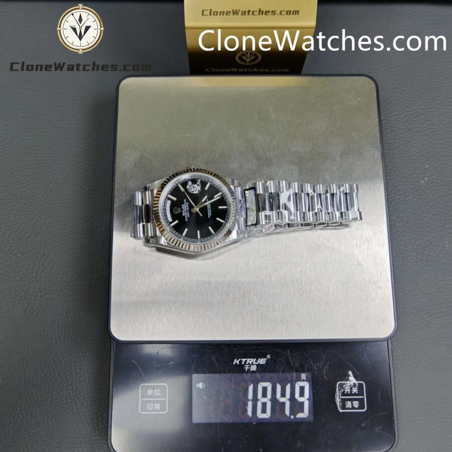 Rolex Super Clone Watches 1:1 Day Date Black Dial 40mm m228239-0005 3255 Movement - Image 12