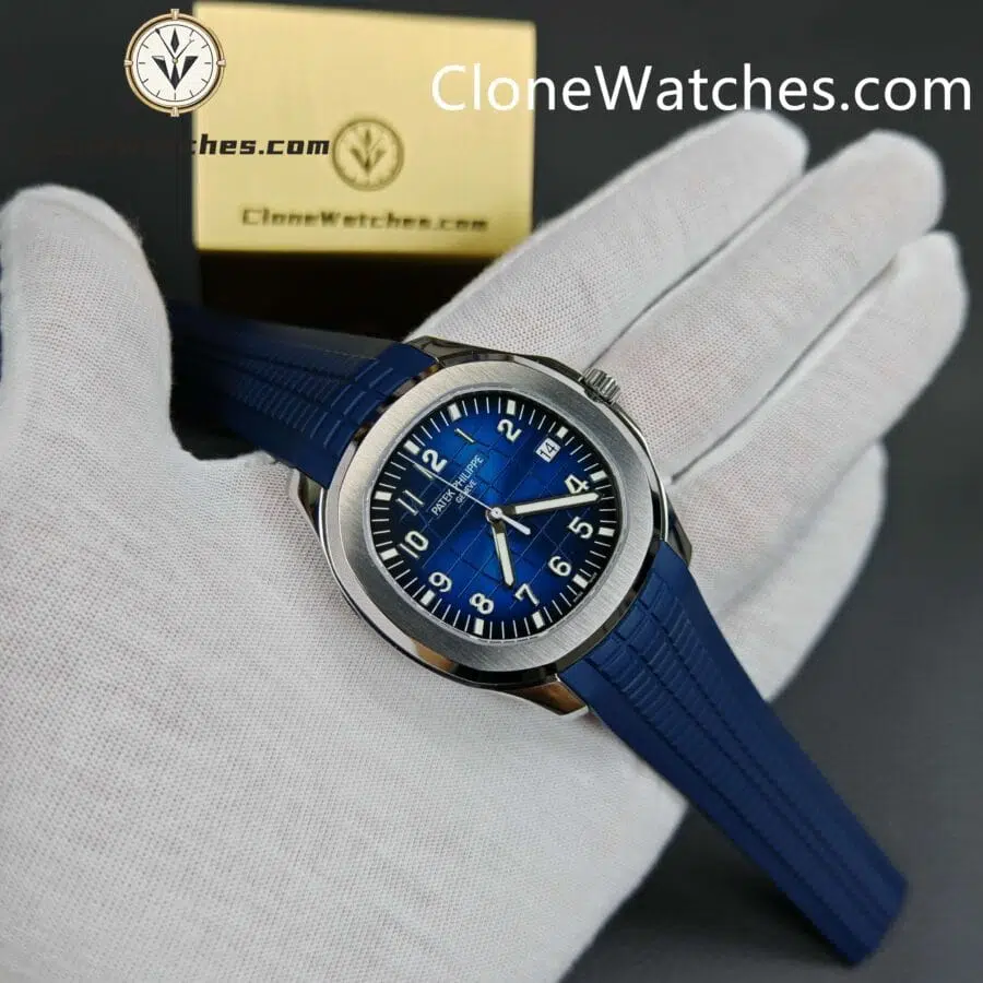 Patek Philippe Super Clone Watches 1:1 Aquanaut 5168G-001 Jumbo Blue 42 mm - Image 5