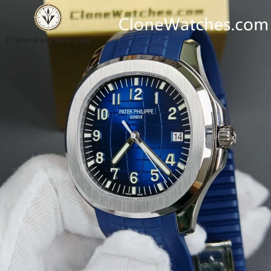 Patek Philippe Super Clone Watches 1:1 Aquanaut 5168G-001 Jumbo Blue 42 mm - Image 4