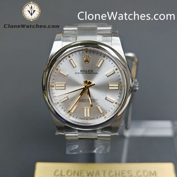 Super Clone Watches – Rolex Oyster Perpetual Silver Dial M124300