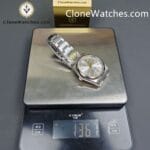 Rolex Super Clone Watches 1:1 Oyster Perpetual Silver Dial 41mm M124300 3230 Movement - Image 15