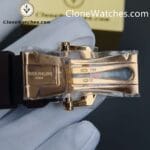 Patek Philippe Super Clone Watches 1:1 Nautilus 5711/1R White Dial Brown Rubber Strap - Image 12