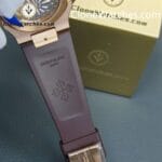 Patek Philippe Super Clone Watches 1:1 Nautilus 5711/1R White Dial Brown Rubber Strap - Image 14
